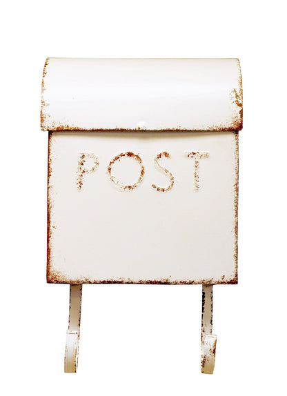 Euro Mailbox Rustic Cream With POST, Last Chance
