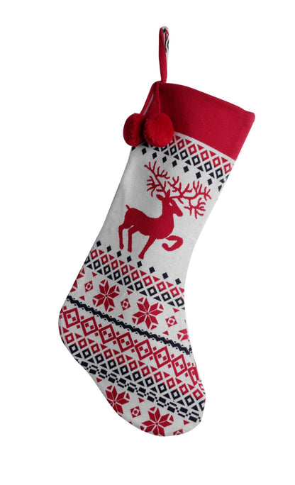 Cotton Knitted Christmas Stocking